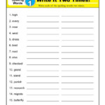 Third Grade Spelling Words List Week 1 K12reader