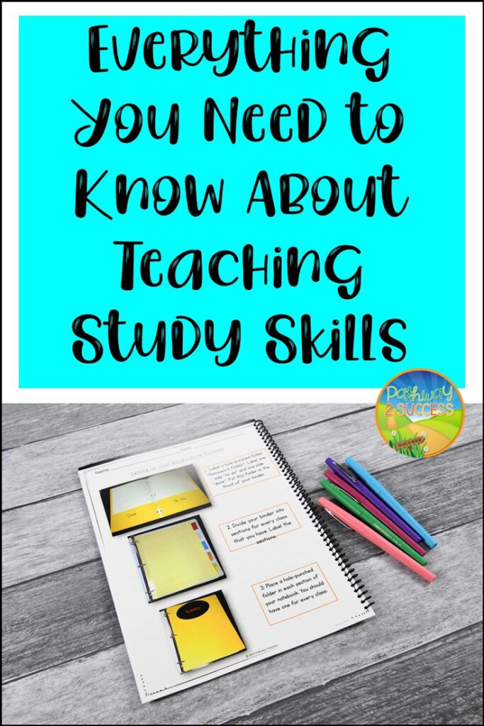 Tips For Teaching Study Skills Teaching Study Skills Study Skills 