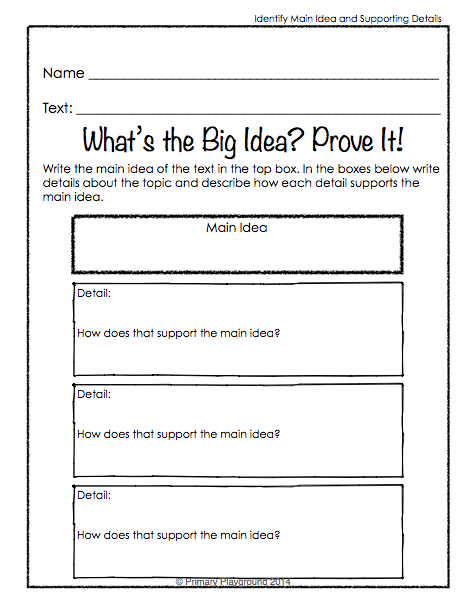 Topics Key Details And Main Idea Graphic Organizers Reading Graphic 