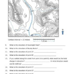 Topographic Map Worksheet 1 Answer Key Free Printable Worksheets