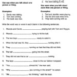 Using Was And Were Grammar Sentences Writing Skills English As A