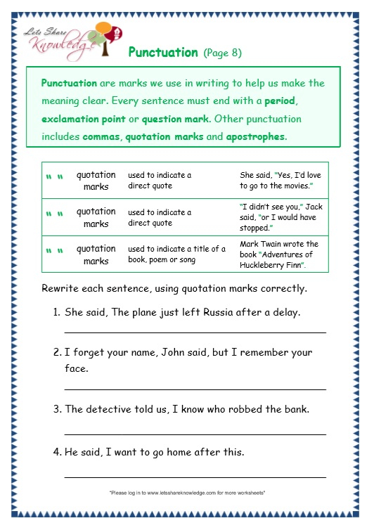 Year 3 Punctuation Worksheets Punctuation Paragraph Worksheets For 