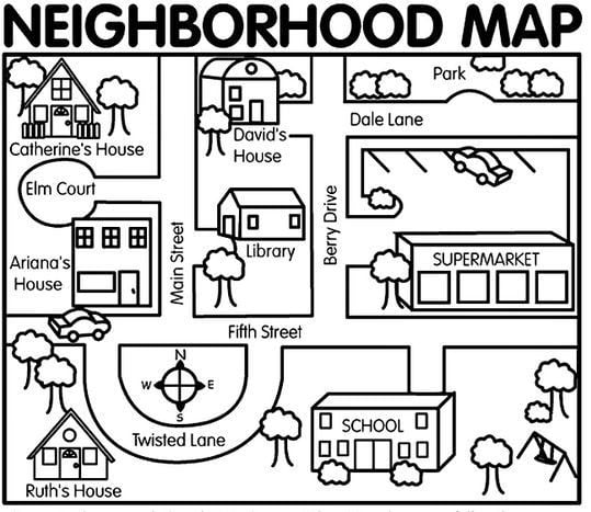 Your Community Map Worksheets 99Worksheets