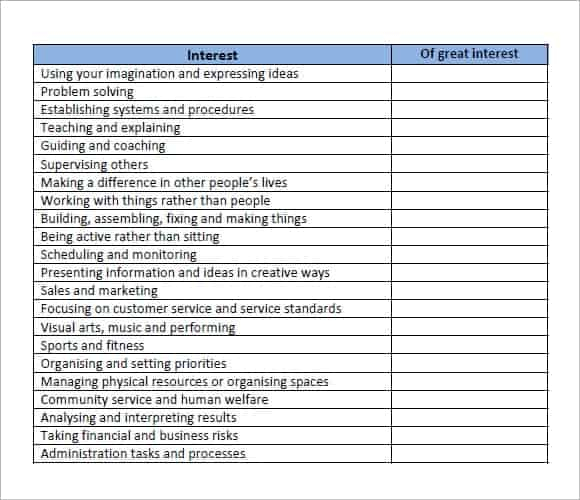 12 Skills Assessment Templates Word Excel PDF Formats