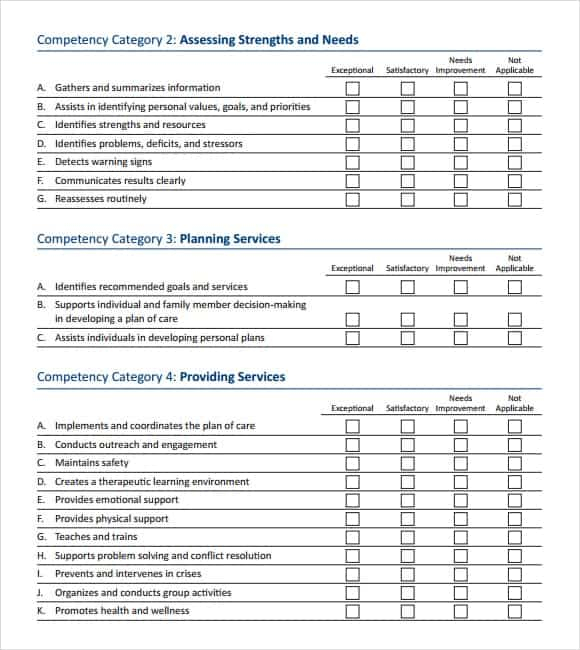 12 Skills Assessment Templates Word Excel PDF Formats