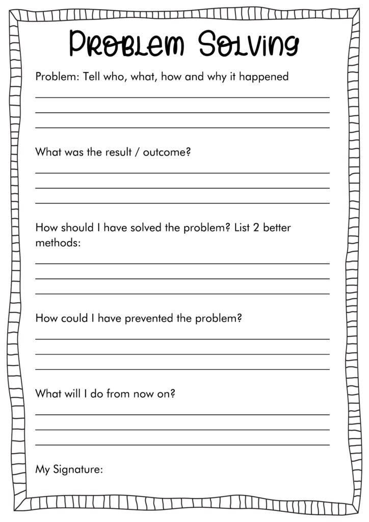 19 Printable Behavior Worksheets For Teens Worksheeto