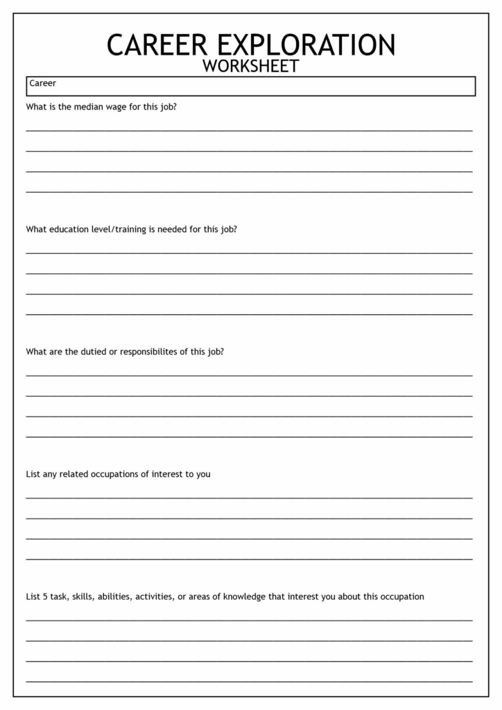 30 Free Printable Job Skills Worksheets Worksheets Decoomo