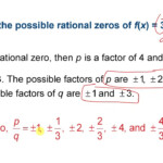 5 8 Study Guide And Intervention Rational Zero Theorem Study Poster