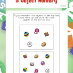 5 Object Memory Teach In A Box Visual Perceptual Activities Visual