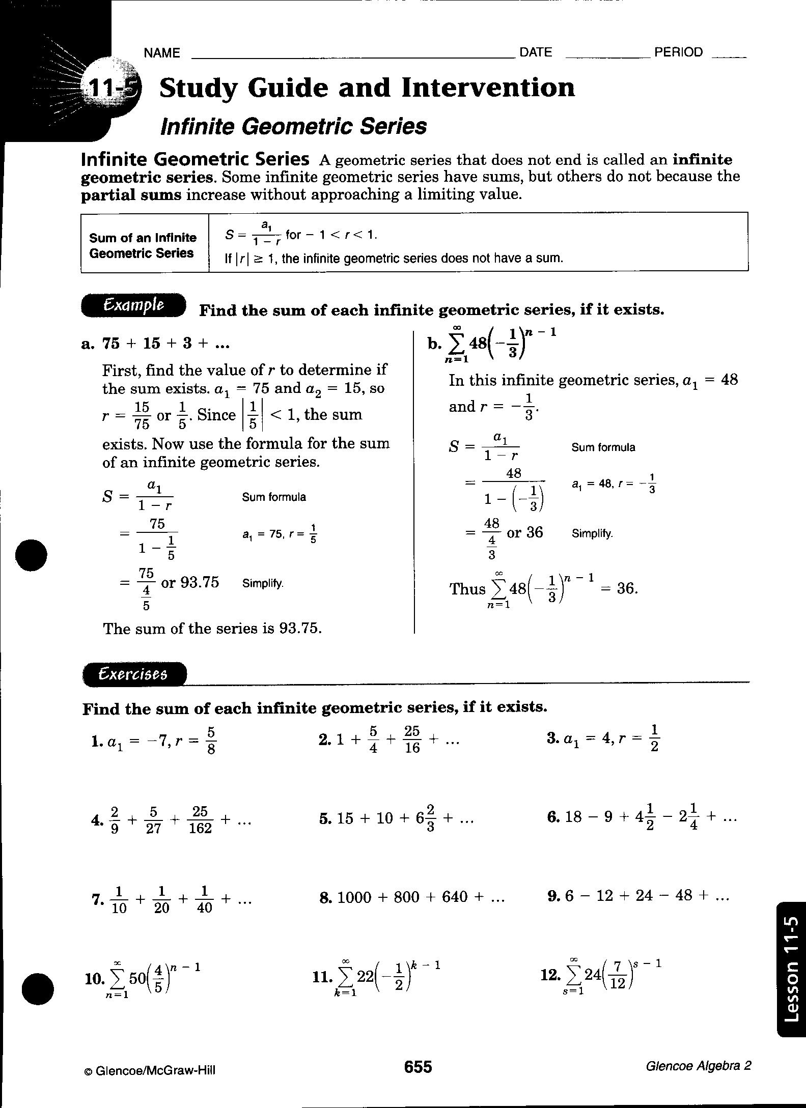 7 1 Study Guide And Intervention Geometric Mean Answers Study Poster