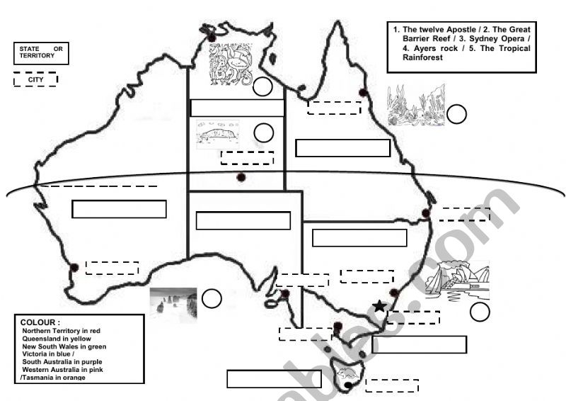 Australia Printable Map 3X5 Blank Map Of Australia Printable 1 Maps