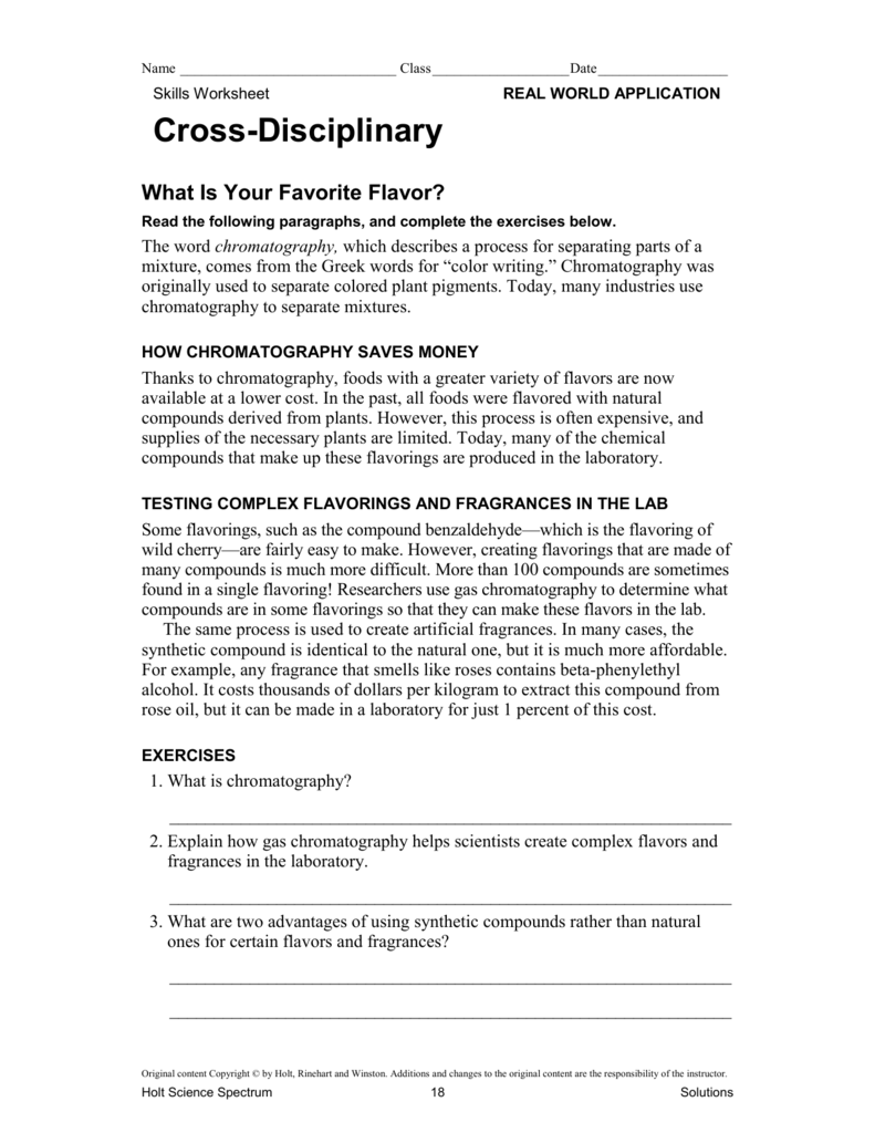 Chromatography Activity