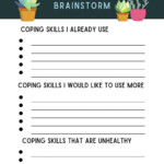 Coping Skills For Anxiety Worksheets Printable Form Templates And Letter