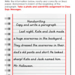 Copy And Write A Paragraph Worksheet