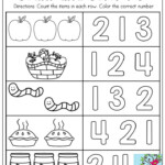 Count And Color Basic Skills For Preschool Numbers Preschool