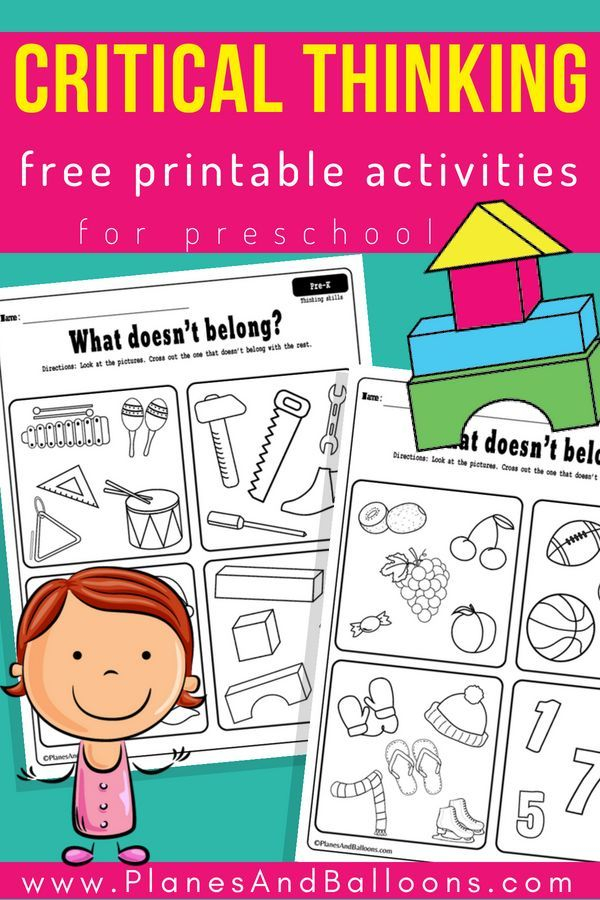 Critical Thinking Preschool Activities To Easily Use In Classroom Or At
