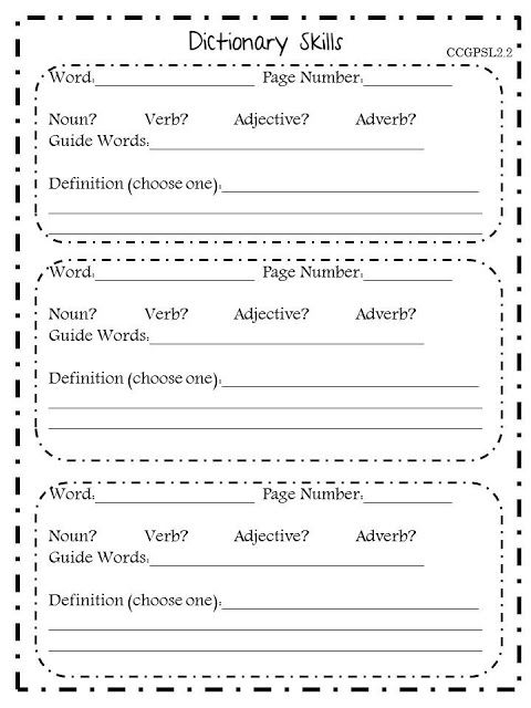 Dictionary Skills Worksheets For First Grade Worksheet Addition