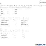 Ejercicio De Mole Concept Worksheet 1