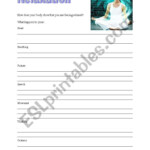 English Worksheets Relaxation Worksheet