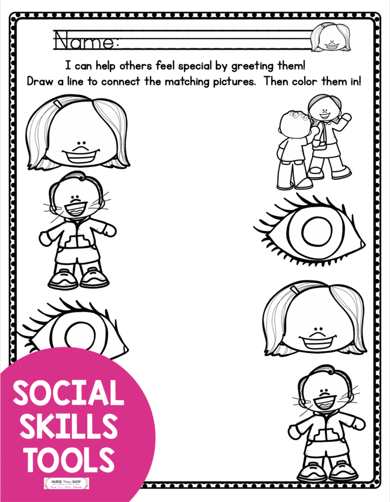 FREE Social Skills Printables Social Skills Preschool Social Skills 