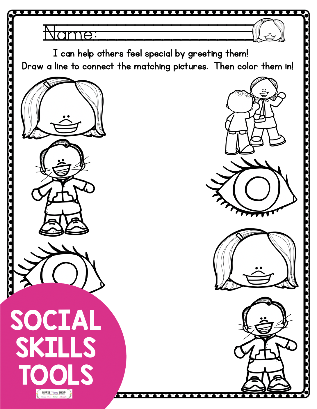 Free Printable Social Skill Worksheets