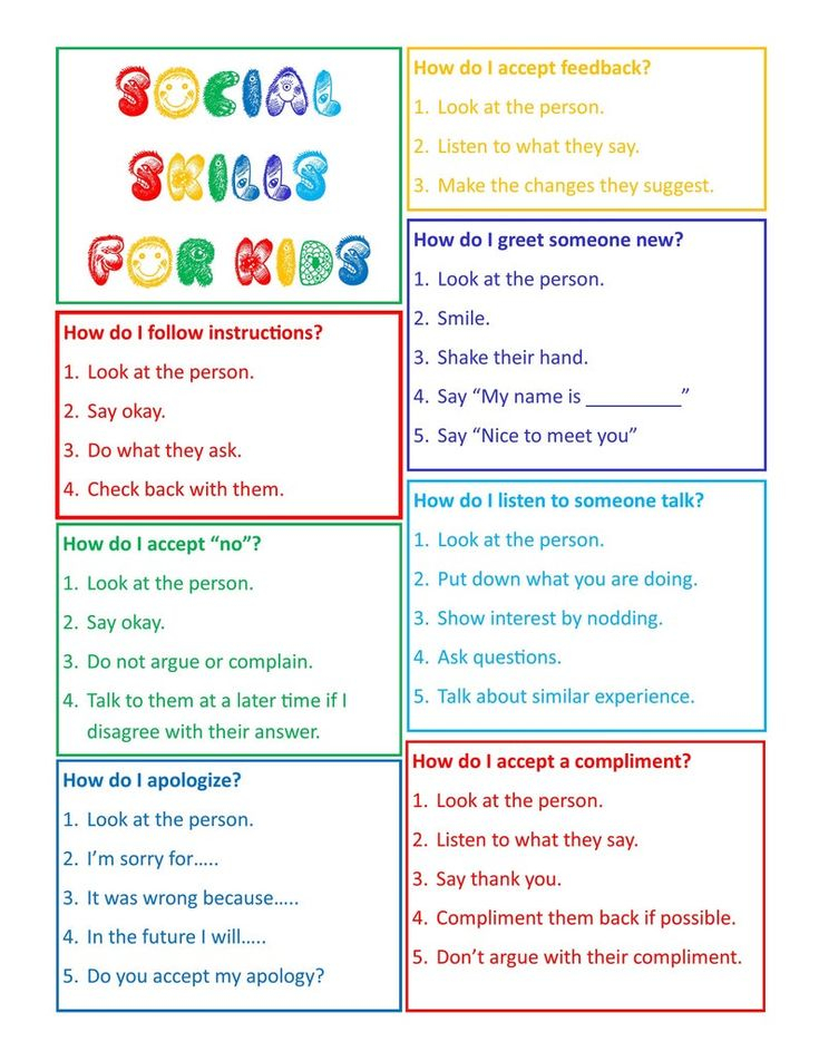 Free Social Skills Worksheets For Kids Pdf Print Tripmart