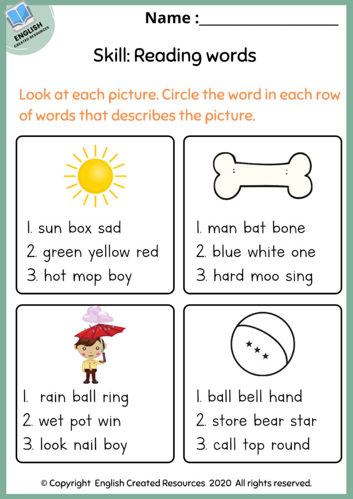 Grade 1 Grammar Worksheets K5 Learning First Grade Vocabulary 