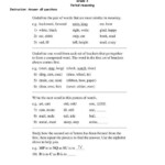 Grade 3 Verbal Reasoning Examination Worksheet