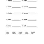 Grade 3 Verbal Reasoning Examination Worksheet