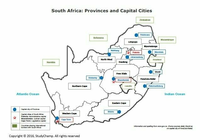 Grade 4 Geography Map Of South Africa South Africa Map South Africa 