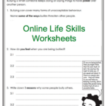 Grade 4 Online Life Skills Worksheet Bullying For More Worksheets