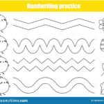 Handwriting Practice Sheet Educational Children Game Basic Writing