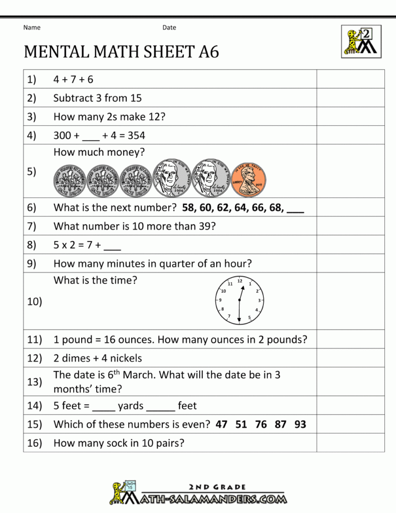 Improve Math Skills With These Practice Worksheets Style Worksheets