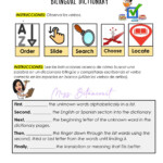 Instructions For Using A Bilingual Dictionary Interactive Worksheet