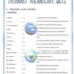 Internet Vocabulary Quiz Worksheet Free ESL Printable Worksheets Made