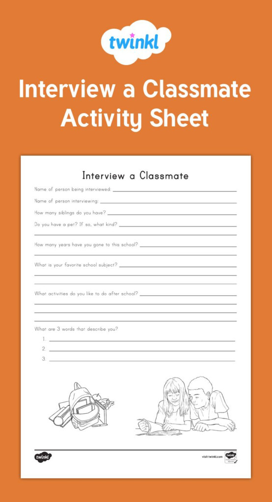Interview Skills Worksheet Activity Worksheet