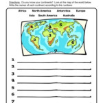 Labeling Continents Worksheet Social Studies Worksheets 3rd Grade