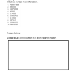 Math Handbook Transparency Worksheet Scientific Notation