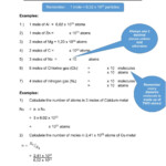 Mole Concept Worksheet