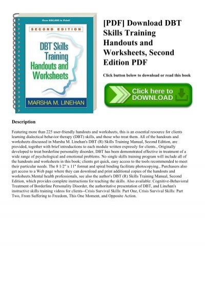  PDF Download DBT Skills Training Handouts And Worksheets Second 
