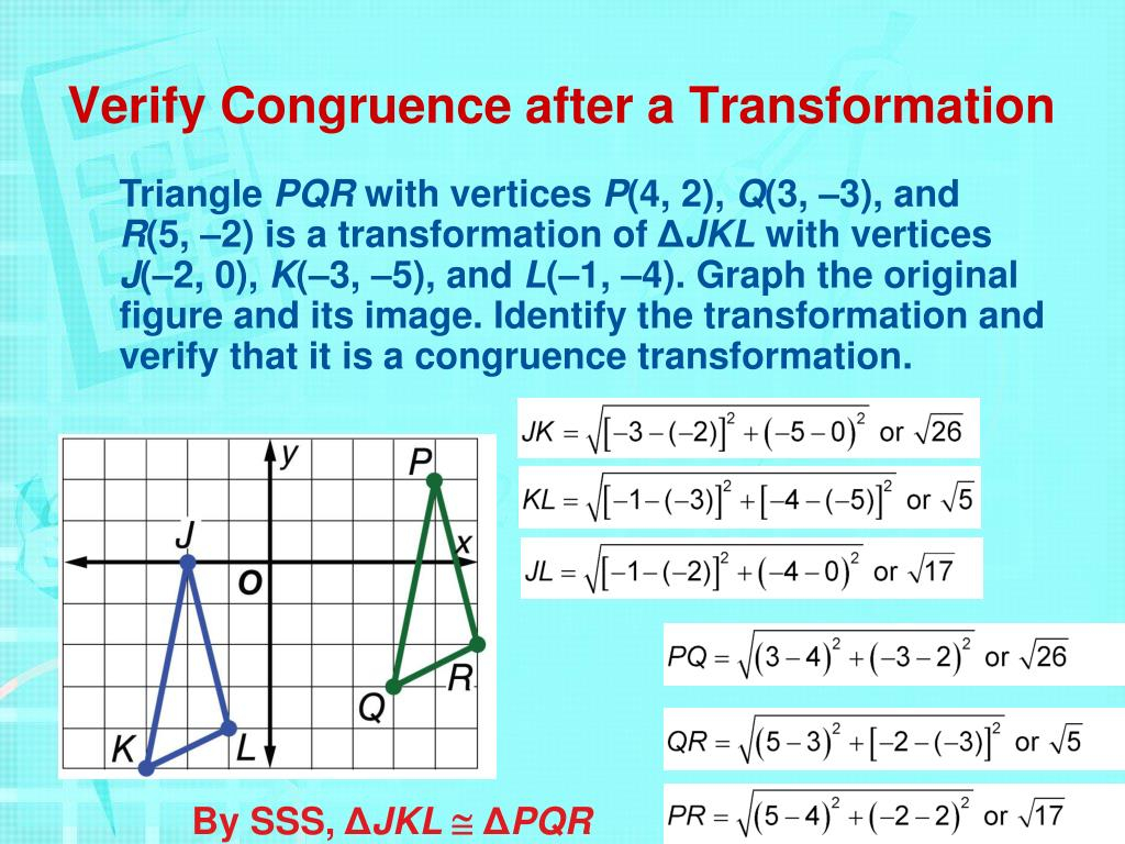 PPT Congruence Transformations 4 7 PowerPoint Presentation Free 