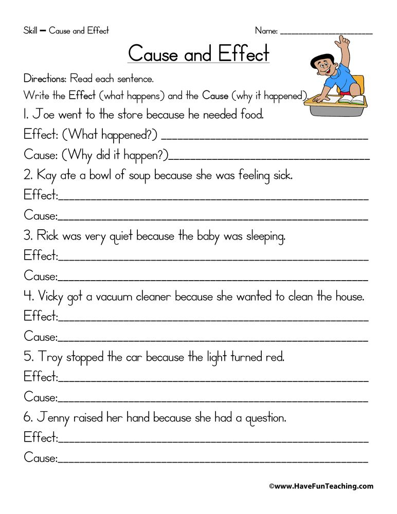 Resources Have Fun Teaching Cause And Effect Worksheets 3rd Grade 