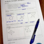 Rhombuses Rectangles And Squares Notes Full Lesson For High School