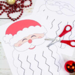 Santa s Beard Christmas Scissor Skills Activity Kids Craft Room