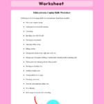 Schizophrenia Coping Skills Worksheet Mental Health Worksheets