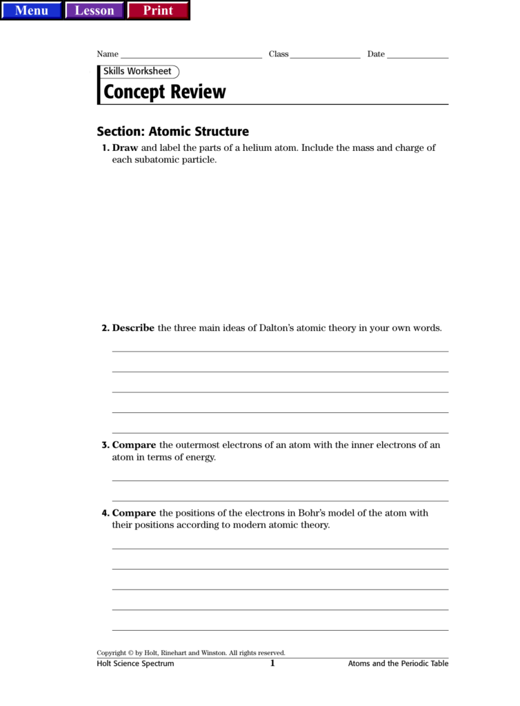 Skills Worksheet Concept Review Section Balancing Chemical Equations 