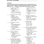 Skills Worksheet Critical Thinking Analogies