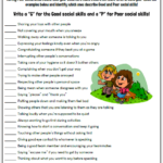 Social Skills Worksheets For Teenagers Worksheets Master