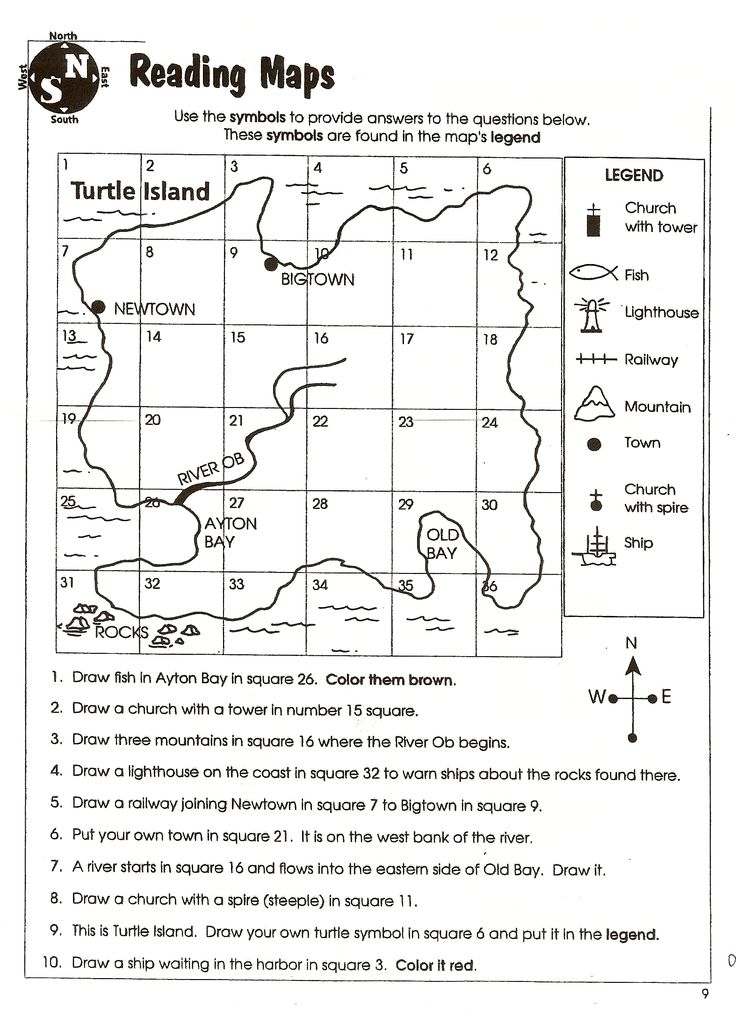 Social Studies Skills Map Skills Worksheets Social Studies 