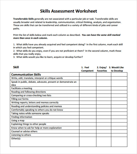 Update 10 Skills Assessment Tips And Examples PDF Assessment
